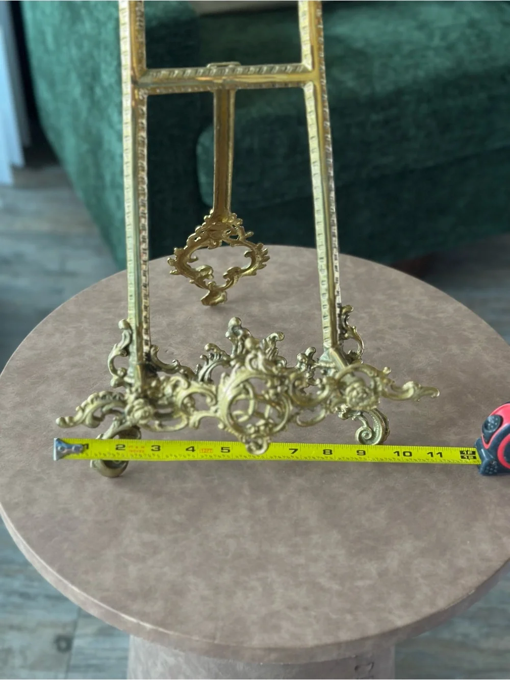 Vintage/Antique Decorative Easel Stand -Andrea By Sadek Gold Brass
